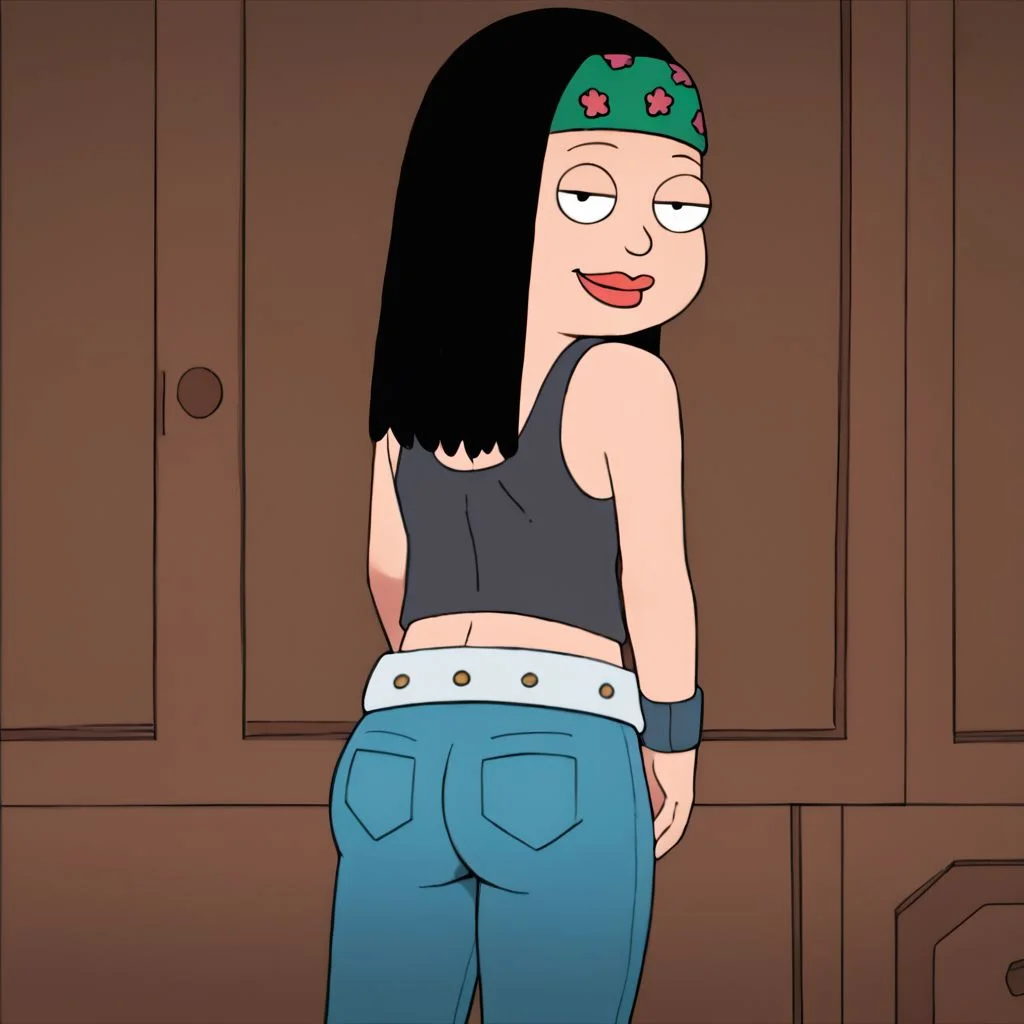 Hayley smith, black hair, headband, 1girl, female focus, Big tits, big ass, perfect ass, shinny ass, smile,tank top, pov, belt, jeans, score_9, score_8_up, score_7_up,
seductive smile, facing viewer