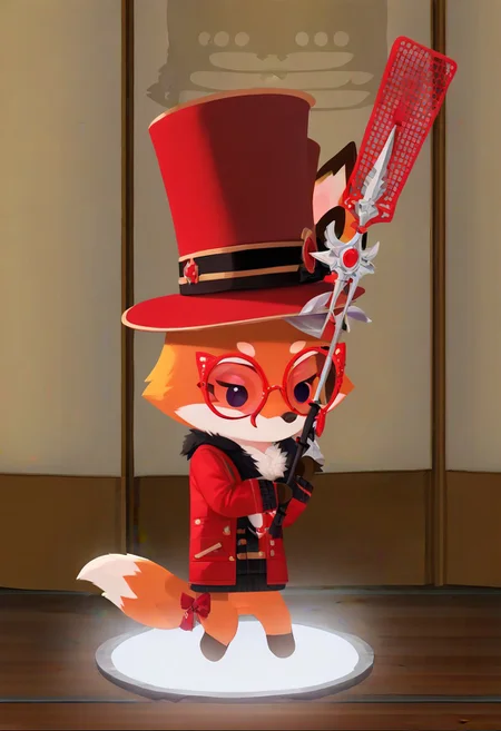 Super Animal Royale, detailxl, score_9, score_8_up, score_7_up, score_6_up, score_5_up,, detailed eyes, detailed face, detailed hands, top down full body view,  NightScapes, fox, cozy atmosphere, creative light overlay, 4k, masterpiece, (masterpiece), best quality, (4K), (cinematic lighting), highly detailed, 8K, UHD, ultra detailed, immersive picture, vivid colors, volumetric light, cinematic light, extremely detailed CG, fox is wearing a jacket and a hat