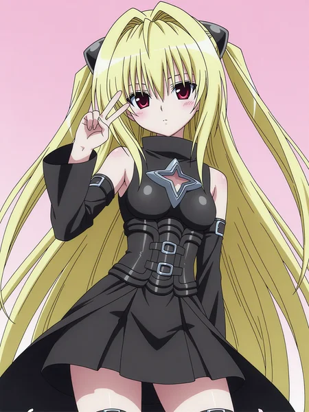 <lora:Konjiki no Yami_1:1>,yami,V,