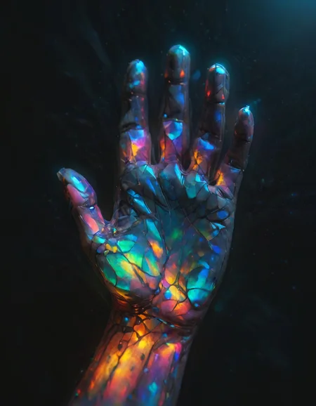 a (transparent:.8) human hand made of [glass|galactic nebula glow] and <lora:IOS_Iridescent_opal_style:.9> <lora:ral-polygon:.6> ral-polygon,  <lora:ral-exposure:0.5> ral-exposure