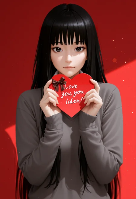 amazing quality, very aesthetic, absurdres, highres, newest, HDR, 8K, high detail RAW color art, intricate details, high contrast, detailed background, (masterpiece, best quality)
BREAK
photorealistic, 20 years old, beautiful girl, black hair, very long hair, straight hair, closed mouth
Kuronuma Sawako, \(kimi ni todoke\), 1girl, detailed face, beautiful woman's face, sweater, red background, looking at viewer
lens flare, light particles, Valentine's Day Decoration, ((I Love you!:1)), hearts decoration, hearts ballons, hearts chocolate
(depth of field, flat colors, HDR+, sharp focus, sharp shadows, high contrast)
BREAK
\\ Made with ONE FOR ALL checkpoint by Chaos Experience @ https://civitai.com/user/ChaosExperience/ \\