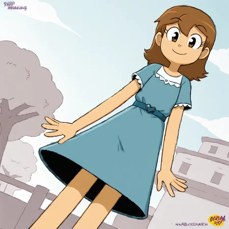 <lora:Xierra099s_style_r1:1> 1girl, dress, smile, score 9, dynamic angle