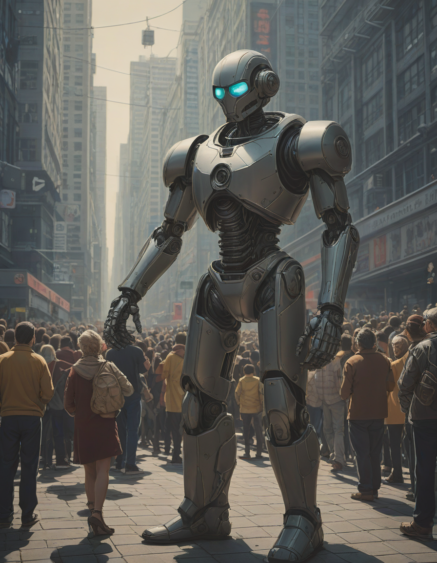robot, cinematic, portrait, faded colors, exotic alien features, nature background, tim hildebrandt, wayne barlowe, bruce pennington, donato giancola, larry elmore, masterpiece, trending on artstation, featured on pixiv, zack snyder, cinematic composition, beautiful lighting, sharp, details, hyper - detailed, hd, hdr, 4 k, 8 k, astral citadel, ethereal fortress, guardian spirits, protecting cosmic balance, <lora:crowd_notrigger:1.0>