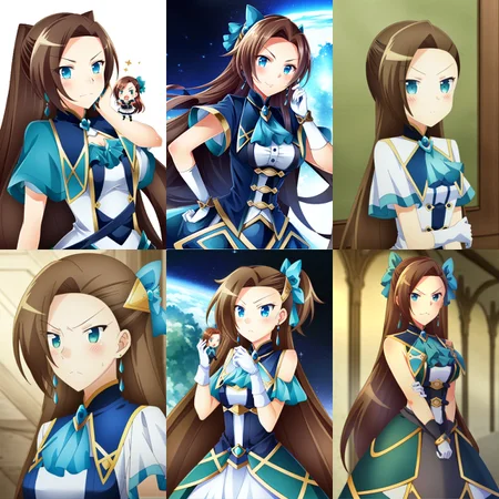 <lora:bakarina04-000020:1>bakarina, katarina claes, 1girl, space, chibi, moustache