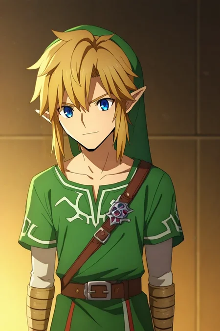 zPDXL, score_9, score_8_up, score_7_up, rating_safe, intricate details, , depth of field, 1boy, link, the legend of zelda, blonde hair, blue eyes, solo, cowboy shot, machu picchu, midnight, slouching, happy, <lora:fate_go_style_pony:1.06>, fate_go_style, , <lora:sdxl_lightning_8step_lora:1>