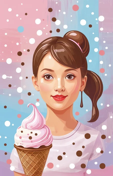 masterpiece,best quality,<lora:tbh14-sdxl:0.9>,illustration,ice cream tech genius teenage girl
