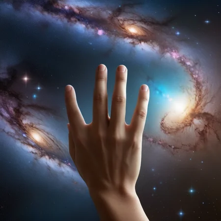 Hyperrealistic art of <lora:Perfect Hand:1.2>
perfection a hand reaching up towards a galaxy perfect hand style, Extremely high-resolution details, photographic, realism pushed to extreme, fine texture, incredibly lifelike