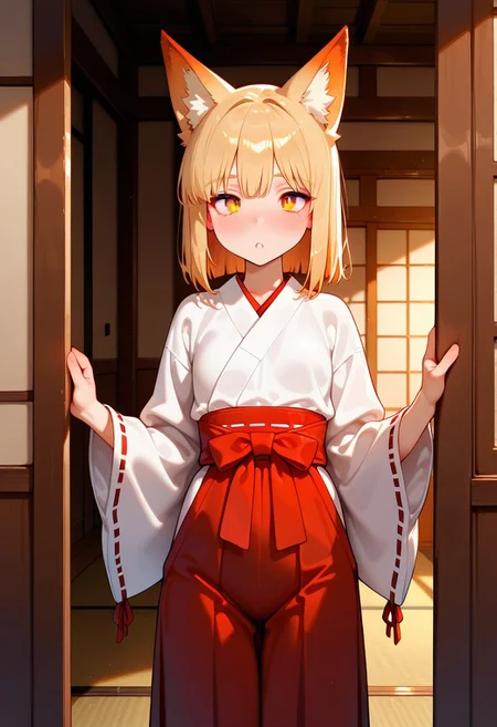 masterpiece,best quality,amazing quality,very aesthetic,absurdres,newest,score_9_up,(score_8_up),score_7_up,detailed face,detailed eyes,Highest Quality,perfect eyes,ultra-detailed,amazing quality,very aesthetic,perfect composition,intricate details,absurdres,NSFW,1girl,fox girl,animal ear,miko,hakama,room,high quality,best quality, amazing quality,
absurdres, very aesthetic, newest, HDR, high detail RAW color art,masterpeace,Venus body