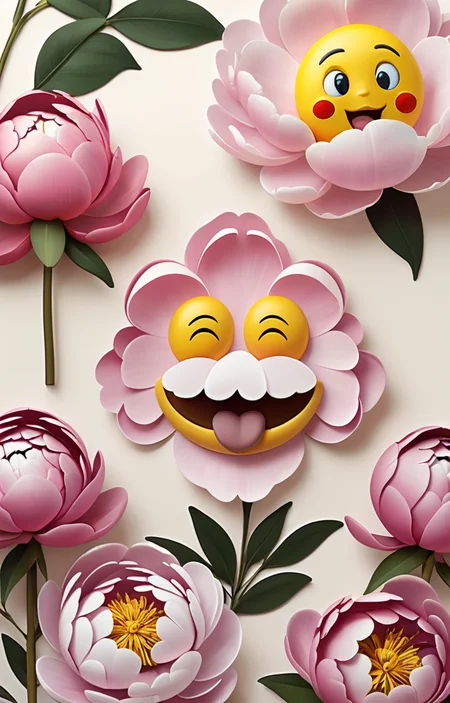 masterpiece,best quality,<lora:tbh374-sdxl:0.6>,illustration,style of emoji,emoji sheet decaying peonies