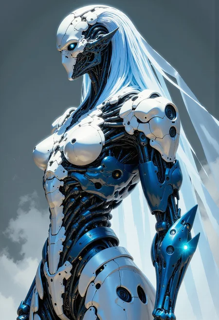 ice robot, ice aura, frost, perfect anatomy, approaching perfection, dynamic, highly detailed, smooth, sharp focus, sharp focus, intricate details, highly detailed, mysterious, epic, cinematic, digital art, 4k,
