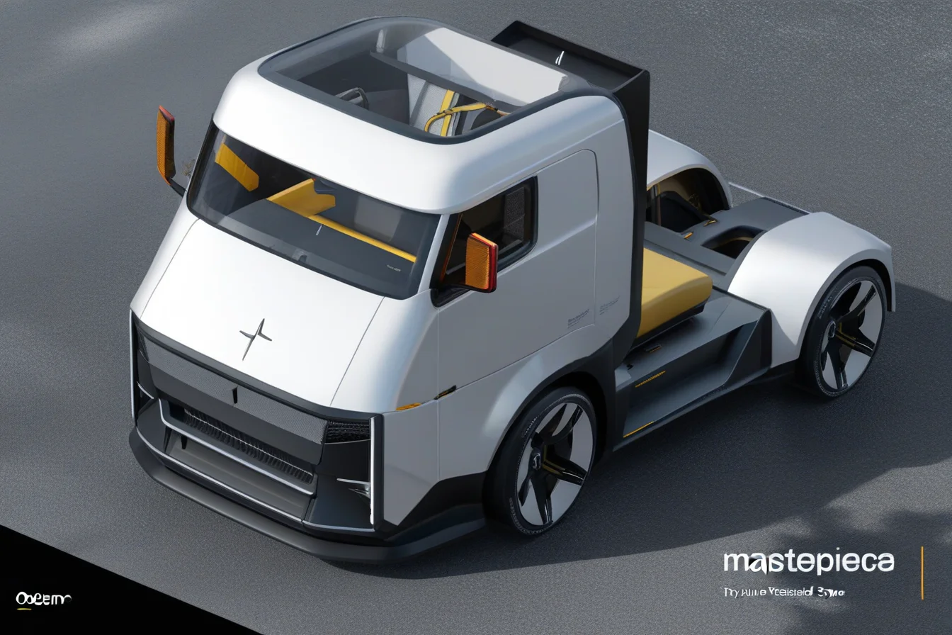 (best quality, masterpiece :1.2),truck,polestar design style,future,2D rendering,finely detailed,4k,octane render,product design,<lora:polestar_design_style_v2-000016>,