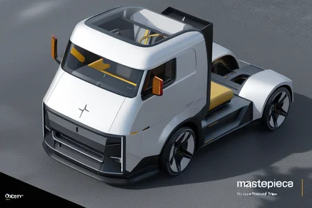 (best quality, masterpiece :1.2),truck,polestar design style,future,2D rendering,finely detailed,4k,octane render,product design,<lora:polestar_design_style_v2-000016>,