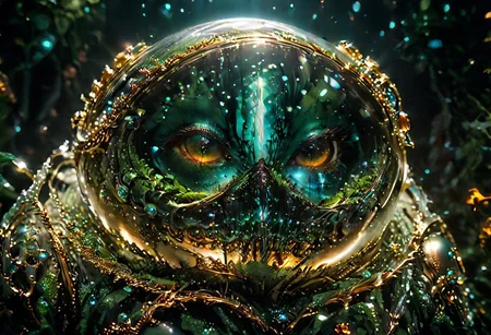 super closeup portrait, Imagine a haunting dystopian tableau, where a man back. However, this gown is a chilling spectacle crafted entirely from darkened galaxy-themed Christmas glass balls. Delve into the ominous details of her attire, the dim light reflecting off the somber footprints orbs, casting an unsettling glow. Explore the reactions of onlookers as they encounter this dystopian fashion statement, unraveling the eerie narrative behind the creation of this mysterious and otherworldly gown.
very detailed, hd, RAW photograph, masterpiece, top quality, best quality, official art,highest detailed, atmospheric lighting, cinematic composition, complex multiple subjects, 4k HDR, vibrant, highly detailed, Leica Q2 with Summilux 35mm f/1.2 ASPH, Ultra High Resolution, wallpaper, 8K, Rich texture details, hyper detailed, detailed eyes, detailed background, dramatic angle, epic composition, high quality , (8k, RAW photo, highest quality), hyperrealistic,
