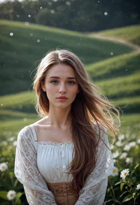 score_9, score_8_up, score_7_up, cinematic film still, beautiful woman, no make up, summer outfit, blush, long hair, head tilt, hair blowing in the wind, approaching perfection, dynamic, highly detailed, smooth, sharp focus, intricate details, shallow depth of field, vignette, high budget, bokeh, cinemascope, moody, epic, gorgeous, film grain, grainy