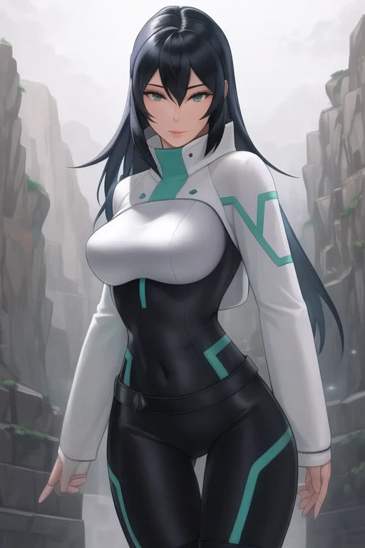 <lora:may(gundam)_lora:0.8>, 1girl, may, masterpiece, realistic, highly detailed, elegant, intricate, bodysuit, cowboy shot