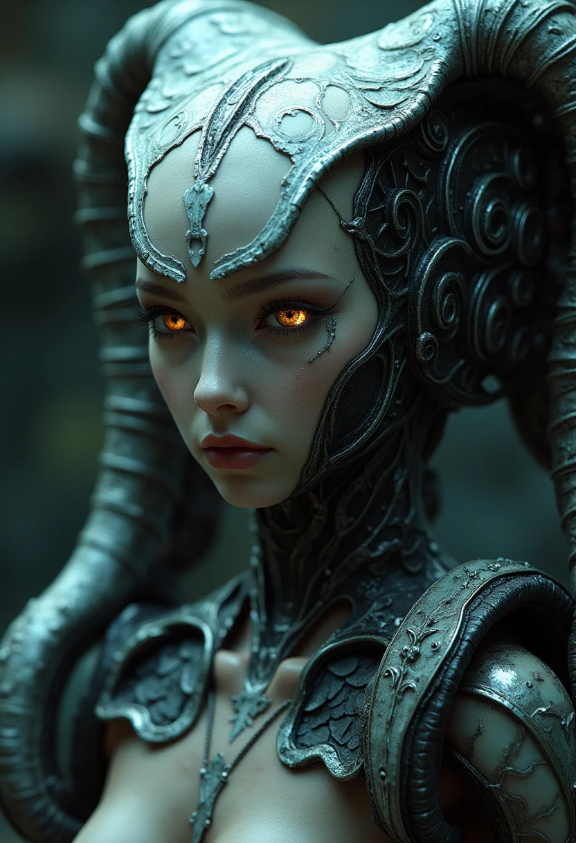 A masterpiece of fantasy style created by the collaboration of H.R. Giger and Range Murata. HD32K, hyperdetailed, best quality. midjourneyv6.1.