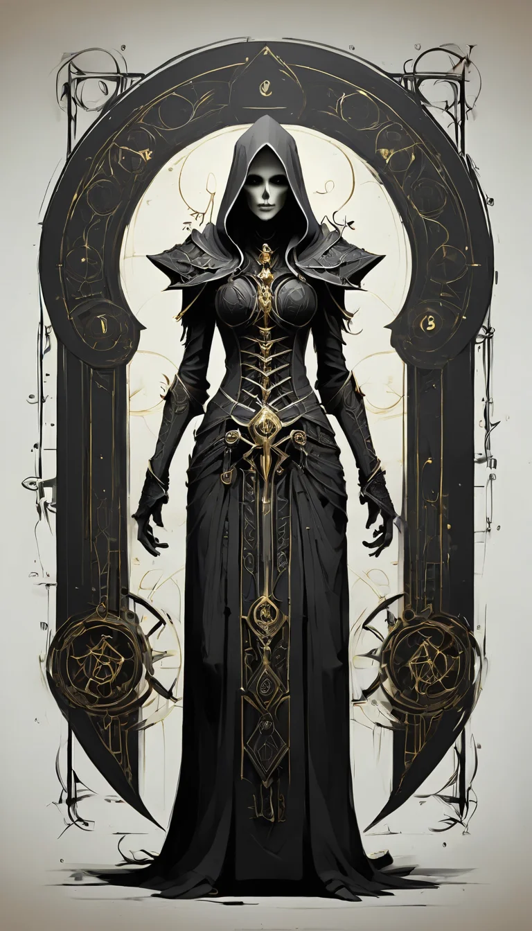 sketch_sheet, a drawing of Necromancer, ((black and white:1.5)), (paper background:1.5) golden ratio, detailed, sharp focus, intricate, still, dynamic, full color, attractive, cinematic, highly saturated colors, surreal, open intriguing, very inspirational, glowing, magical, thought fascinating, creative, positive, unique <lora:sketches-sdxl:1>