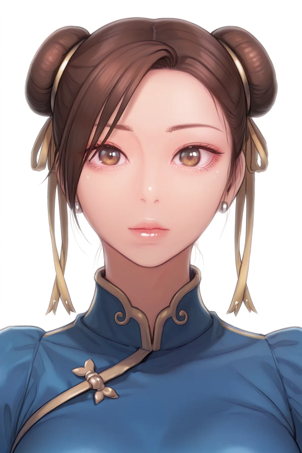 {{masterpiece,best quality,amazing quality,absurdres}},
BREAK
1girl, solo, white background, portrait, upper body, looking at viewer, chun li, blue chinese dress, poofy sleeves, short sleeves, breasts
<lora:Park_Hyeongjun_-_Illustrious:1>