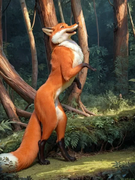 Score_9, score_8_up, scenery, fullbody, 1girl, posing, furry fox, lisichka <lora:Lisichka:0.9>, mouth opened, highly detailed, masterpiece, wild forest, scenery, extreme detailed, hyperrealistic, masterpiece, detailed fur, beautiful fur
