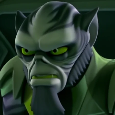 a scene from star wars the clone wars with a character in the background Zeb