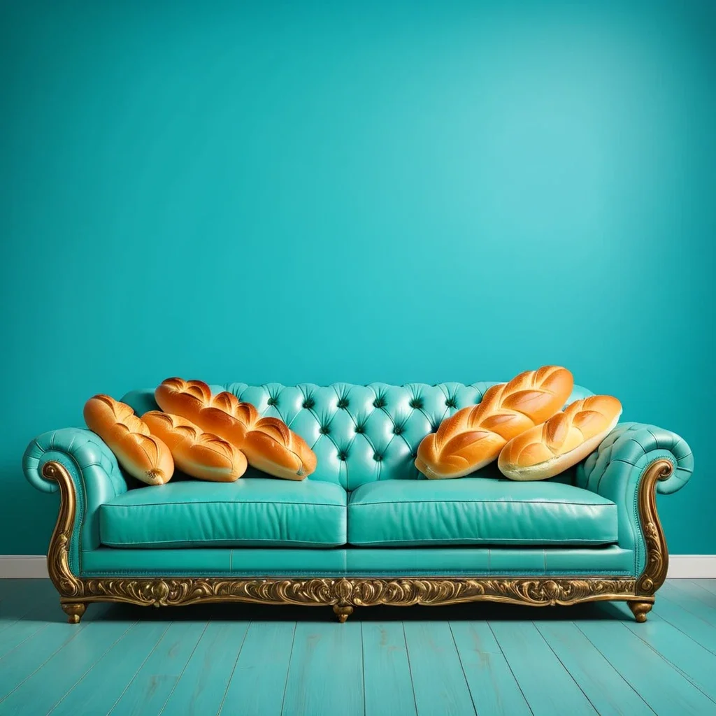 (sofa showcase) <lora:31_sofa_showcase:1.1>
Turquoise background,
high quality, professional, highres, amazing, dramatic,
(Local bakery and fresh bread aroma:0.5),