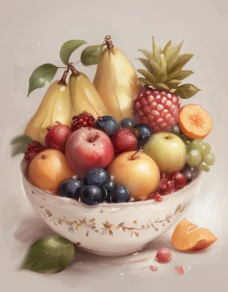 bowl of fruit <lora:novuschroma31 style_b3:1> novuschroma31 style
