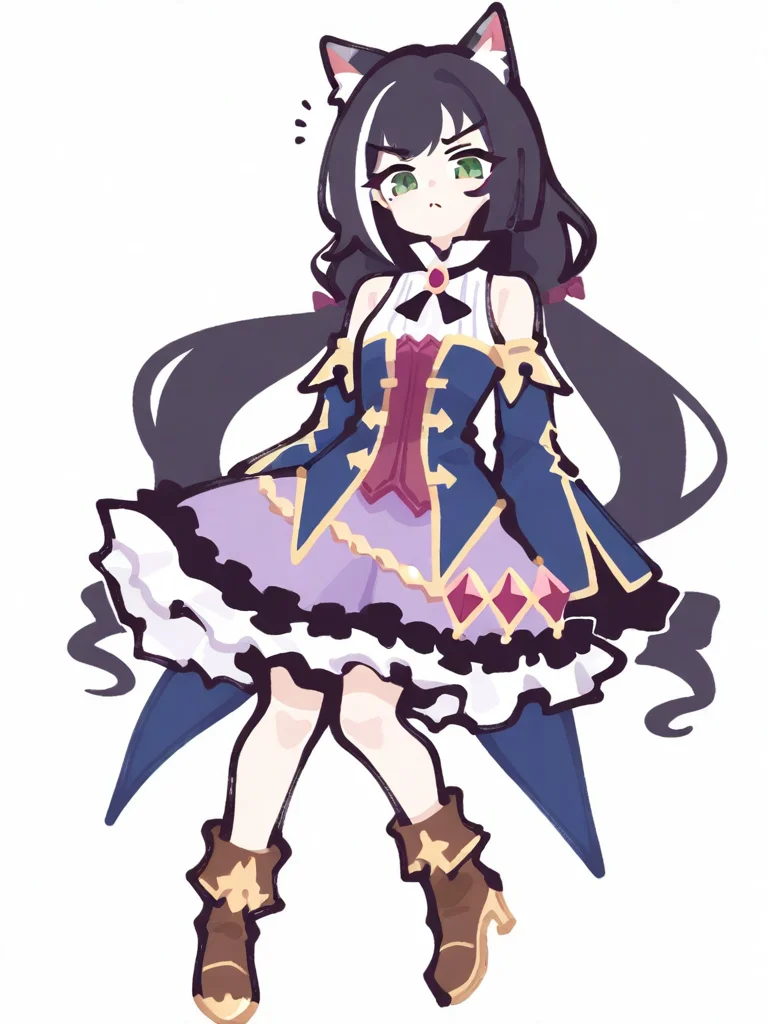 simple background,white background,1girl,solo,full body,looking at viewer,,karyl \(princess connect!\), <lora:294@:1>, masterpiece, best quality, very aesthetic, absurdres