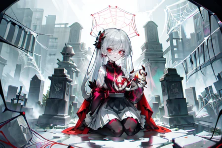 highly insanely detailed, masterpiece, top quality, best quality, highres, 4k, 8k, RAW photo, (very aesthetic, beautiful and aesthetic),  
(rsef style,fevercell style),human_machine_hybrid,abstract_background, 
<lora:rsef-000225:0.7>, 
(1girl:1.3), 
1other, 
(blue_pinafore,white shirt,white skirt),Malaysia Non-Muslim School Uniform,(1girl:1.6),solo,solo focus,(fully clothes,fully clothed:1.2),upper body,close-up portrait,face focus,sfw,safe_for_work,(high_collar,neck_coverage,Conservative Clothing,midi_skirt,long_sleeves,maxi_skirt:1.2),(casual_wear,full_coverage,full_body_covering:1.2),(netorare face,netorare,ntrgao,ntr face),nose blush,forced smile,undead,zombie,decaying,ZombieCh,dead skin,CNzombie,jiangshi,cyberpunk prosthesis,holding a teddy bear,zombie pose,zombie Meat,wasteland,(cemetery,graveyard),(burial_mounds,floating_island_graveyard,Ancient Era Graveyard,crypt,mausoleum,churchyard),gothic_gravestone,marble_headstone,stone_tablet,buttons,asymmetrical legwear, 
, 
long hair,elegant_finish,flipped hair,hair blown by wind,hair over one shoulder,hair ornament, 
, 
rouka,japanese_apartment_hallway,door,a rugged mountain track, with off-road conditions, rocky obstacles, adventurous routes,lantern,soft_lighting,(spider silk,spider webs:1.4), 
,âââ