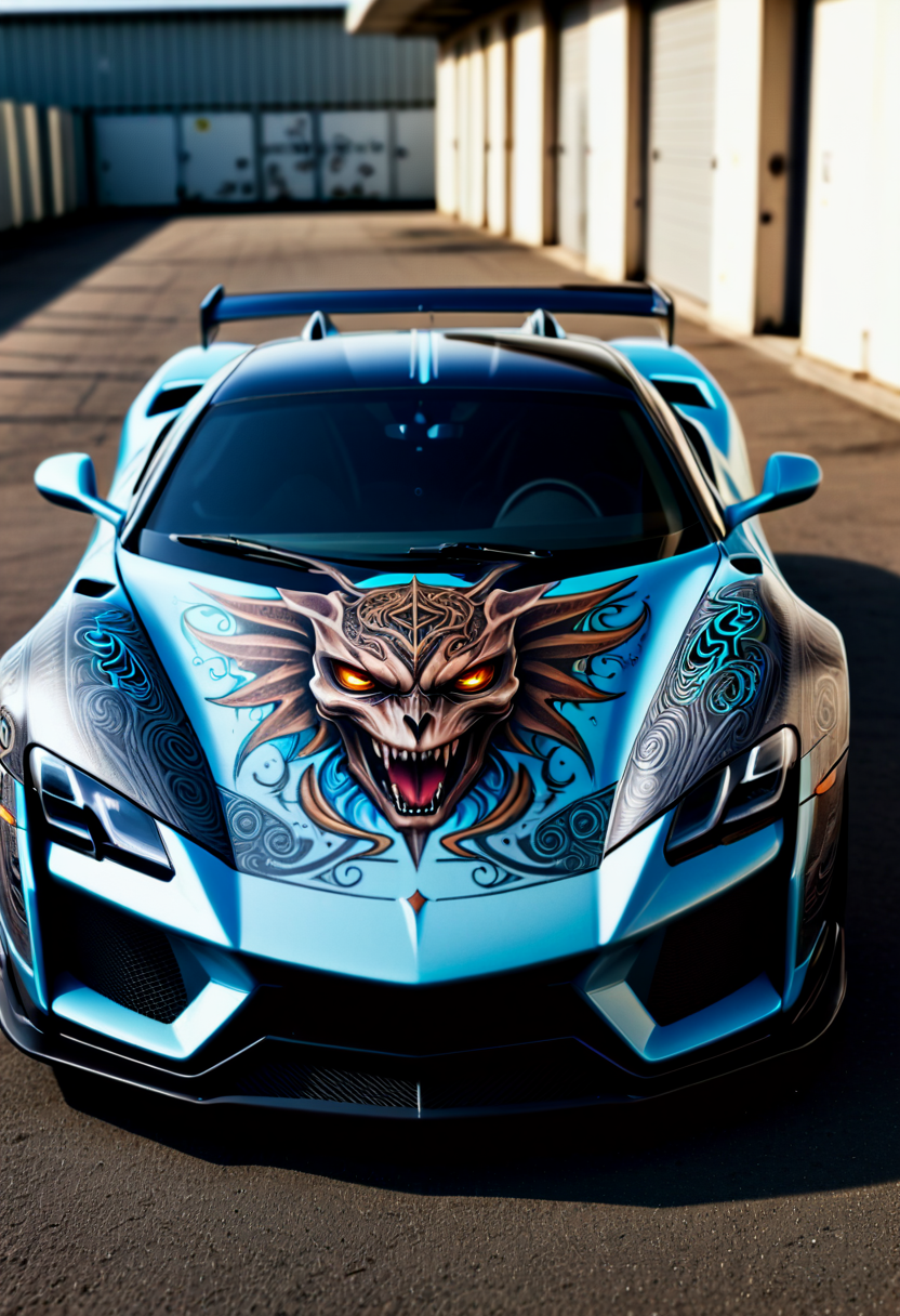 MHXL tattooed supercar,MHXL tattooed supercar