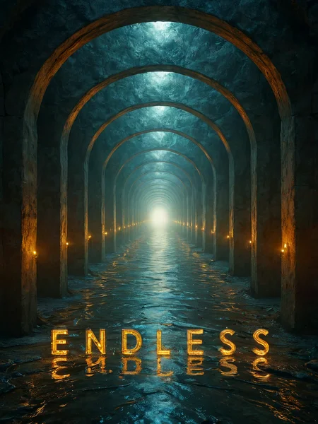An artwork with a banner title. Text: "Endless".
Endless tunnel.
<lora:Endless01_CE_XL_200-OT:0.6> endlsCE_style