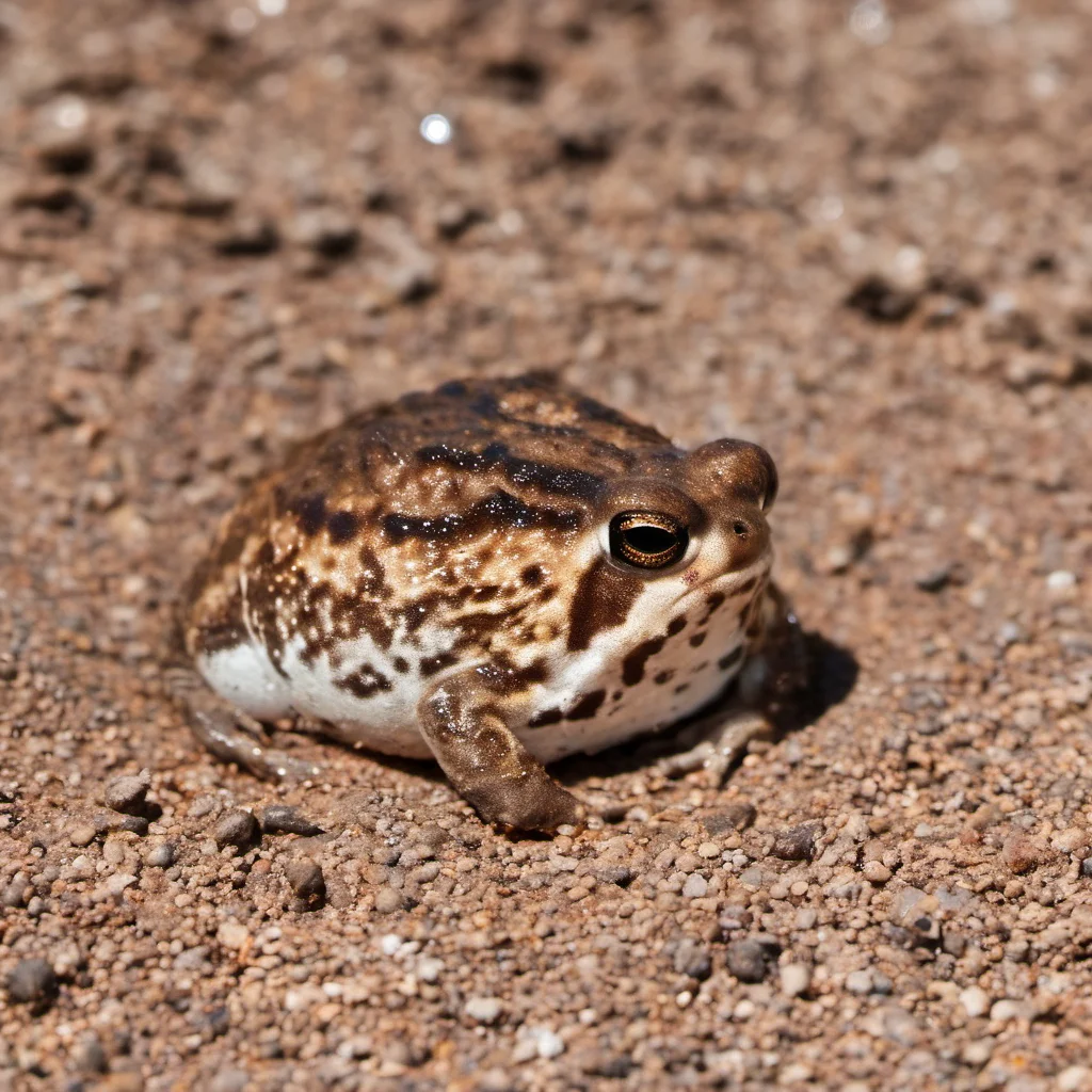 rain frog , <lora:Rain Frog SDXL 2:.8>, in the desert, in a puddle of water