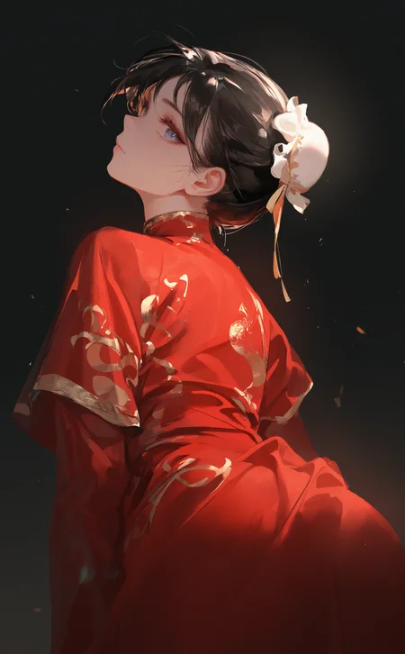 masterpiece, best quality, good quality, very awa, very aesthetic, absurdres, newest,
1girl, solo, looking at viewer,
bun cover,
<lora:ponyv4_noob1_2_adamW-000017:0.4> <lora:USNR STYLE_XL_lokr:0.3>