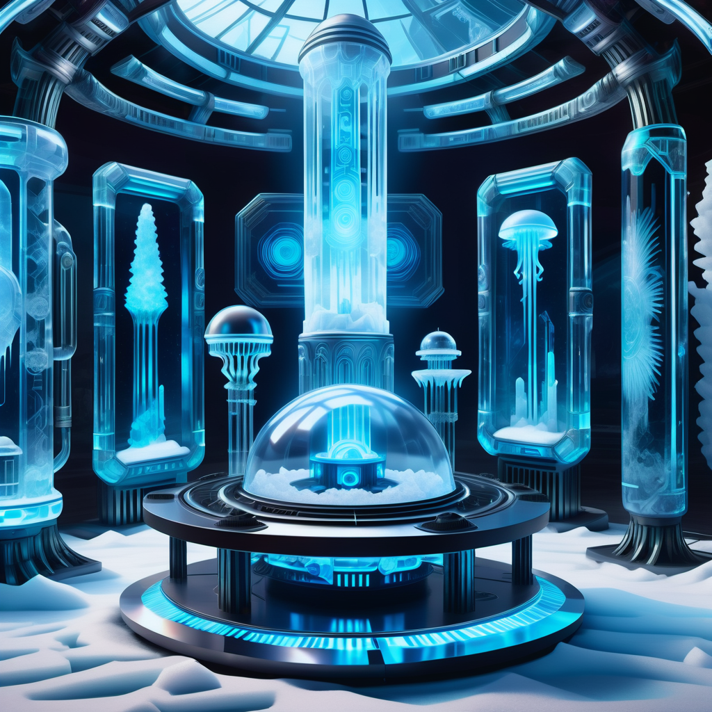 hyper detailed masterpiece, dynamic realistic digital art, awesome quality,DonMFr0stP4nkXL virtual reality concert hall, charging station,cutting board,oven/stove, chenille weave tapestry,porcelain tiles, fire torch or tiki torch,jellyfish gene insertion, moving head lights, vaporwave,snow, ice  <lora:DonMFr0stP4nkXL-000006:1>