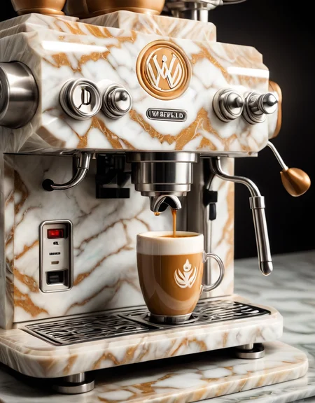 <lora:MarbleCastaluminumWorldXL:1> (coffe machine MarbleCastaluminumWorld )((Photo Focus, DOF, Aperture, insanely detailed and intricate, character, hypermaximalist, hyper realistic, super detailed,)) (smile at viewer:1.3)