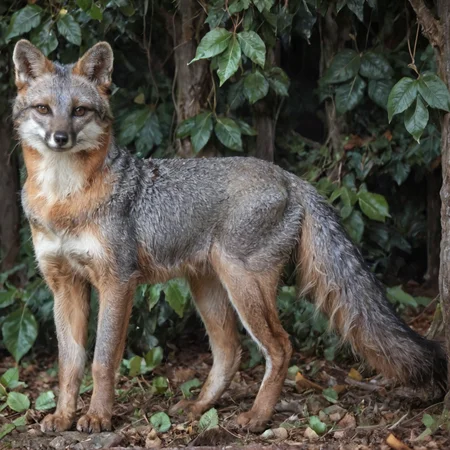 Gray fox, no humans, animal focus, animal, realistic, looking at viewer, plant, leaf, outdoors, Sky, clouds, foggy, plain, tree, autumn, moss on stone, tree trunk on ground, cut tree
<lora:Gray_Fox-v1.10:0.8> gray fox, real,(realistic),photo realistic, photography,highly detailed,(masterpiece),(high quality),best quality,super detailed,full detail,4k,8k,realistic lighting, norender, no anime