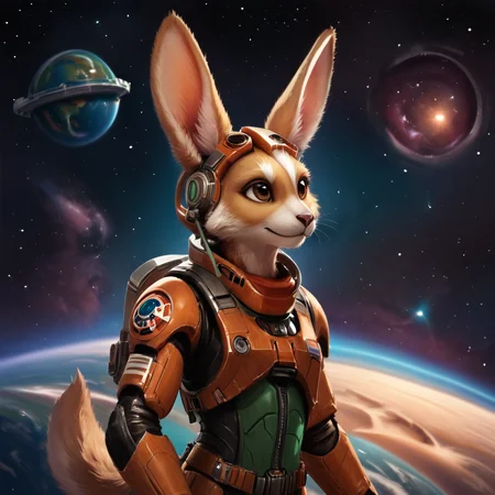 score_9, score_8_up, score_7_up,
stellaris,mammalian,solo,animal ears,brown eyes,tail,sky,rabbit ears,no humans,robot,star (sky),furry,starry sky,science fiction,rabbit,space,planet,spacecraft,spacesuit,astronaut
 <lora:StellarisPony-000017:0.6>