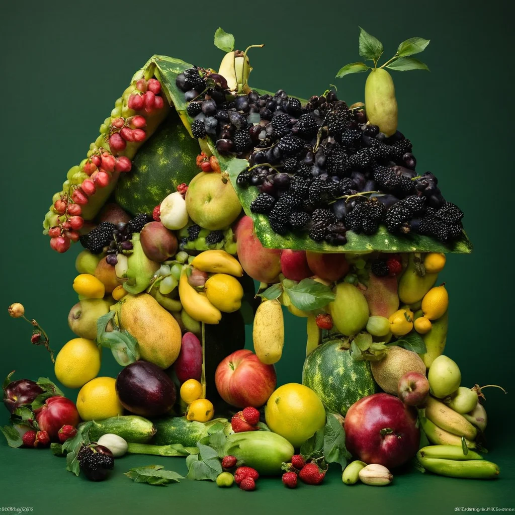 <lora:SDXL_Fruits_Sa_May:1> made from fruits, a house