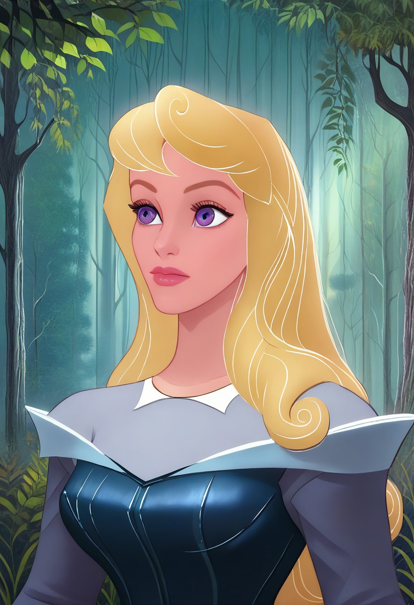 score_9, score_7_up, hd, (ultra hd quality details), masterpiece, best quality, detailed, amazing quality, detailed background, forest background, detailed eyes, clean eyes, brstyle, aurora (1girl, blonde hair, violet eyes,) dressed in pale blue knight armor