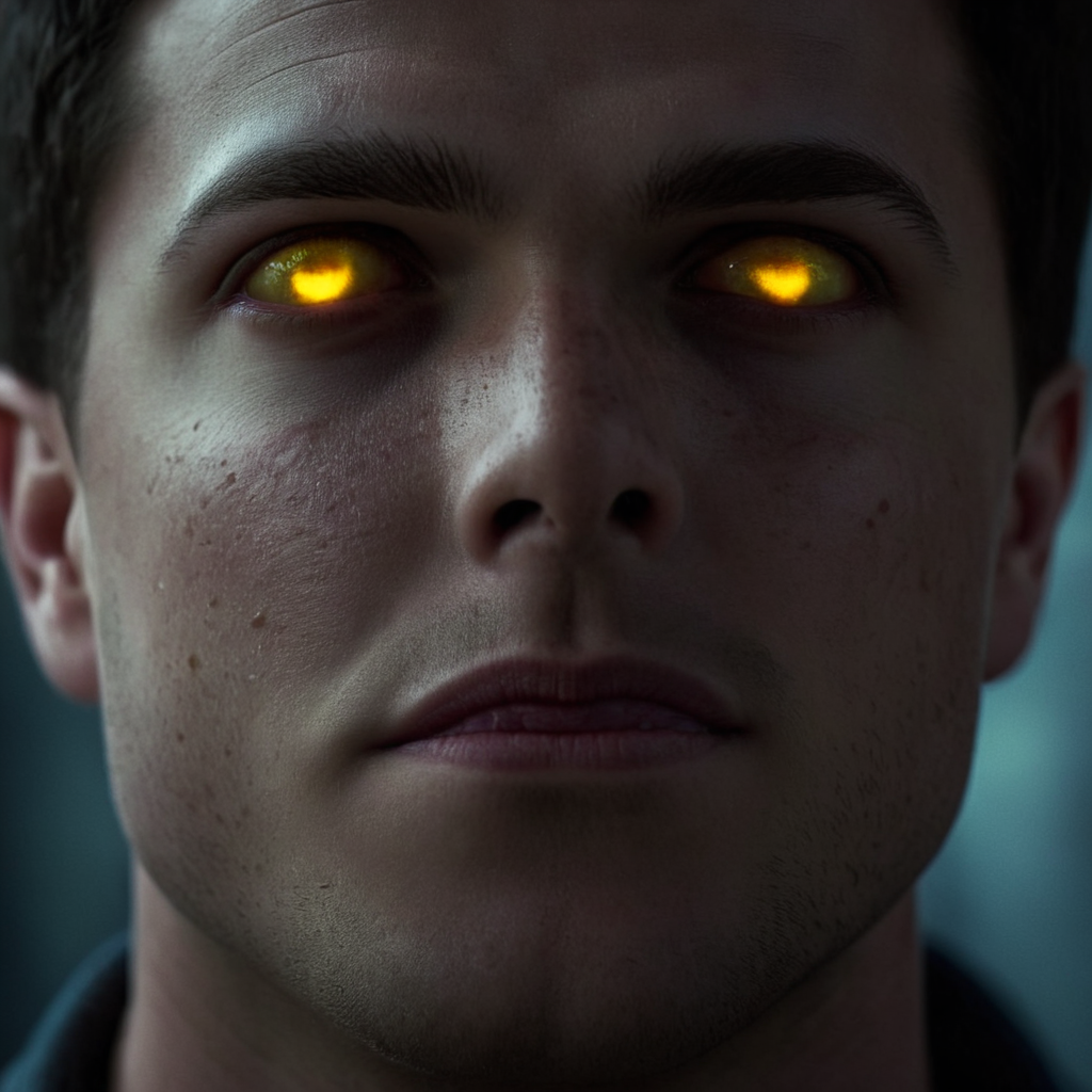 cinematic film still of  <lora:perfect sclera eye style v2:1>
In perfect eye style a photo of a Glowing sclera eyes of a man with glowing yellow eyes stares at the camera, sharp, detailed, cinematic, Glowing sclera eye style, Glowing eyes style, solo, looking at viewer, black hair, 1boy, yellow eyes, male focus, blurry, glowing, portrait, glowing eyes, close-up, realistic, eye focus, freckles, dark, open mouth, photorealistic, shallow depth of field, vignette, highly detailed, high budget, bokeh, cinemascope, moody, epic, gorgeous, film grain, grainy