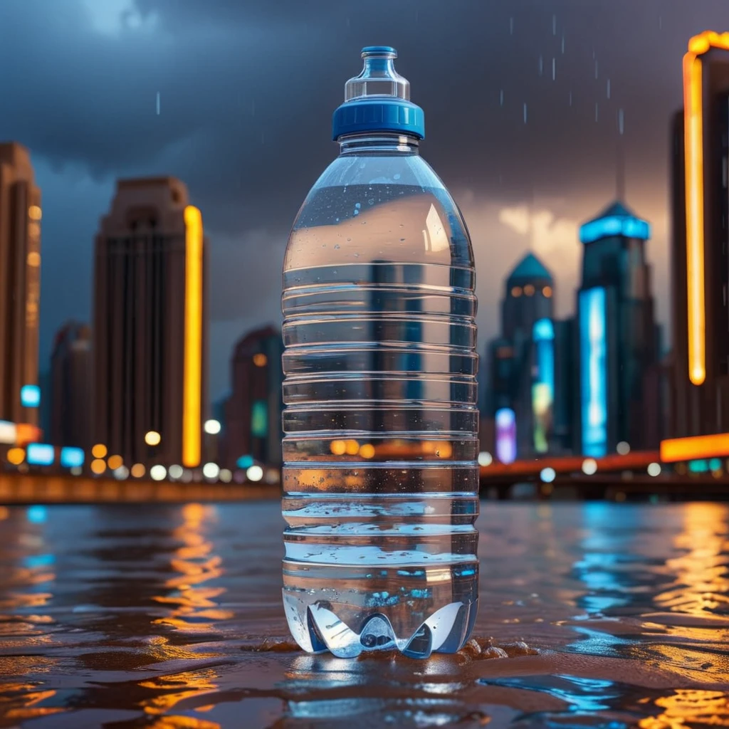 (water bottle showcase) <lora:16_water_bottle_showcase:1.1>
Tan background,
high quality, professional, highres, amazing, dramatic,
(Futuristic cityscape and neon lights and rain:0.5),