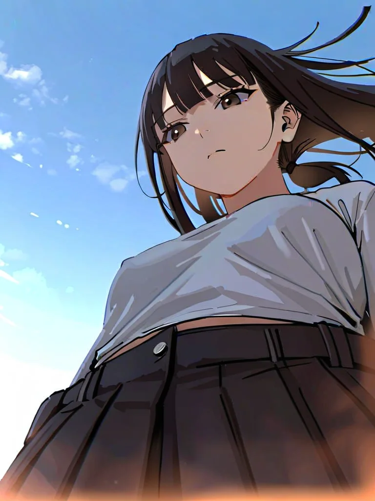 <lora:zgts-frombelow_v0.2:1> zgts, a woman from below, anime