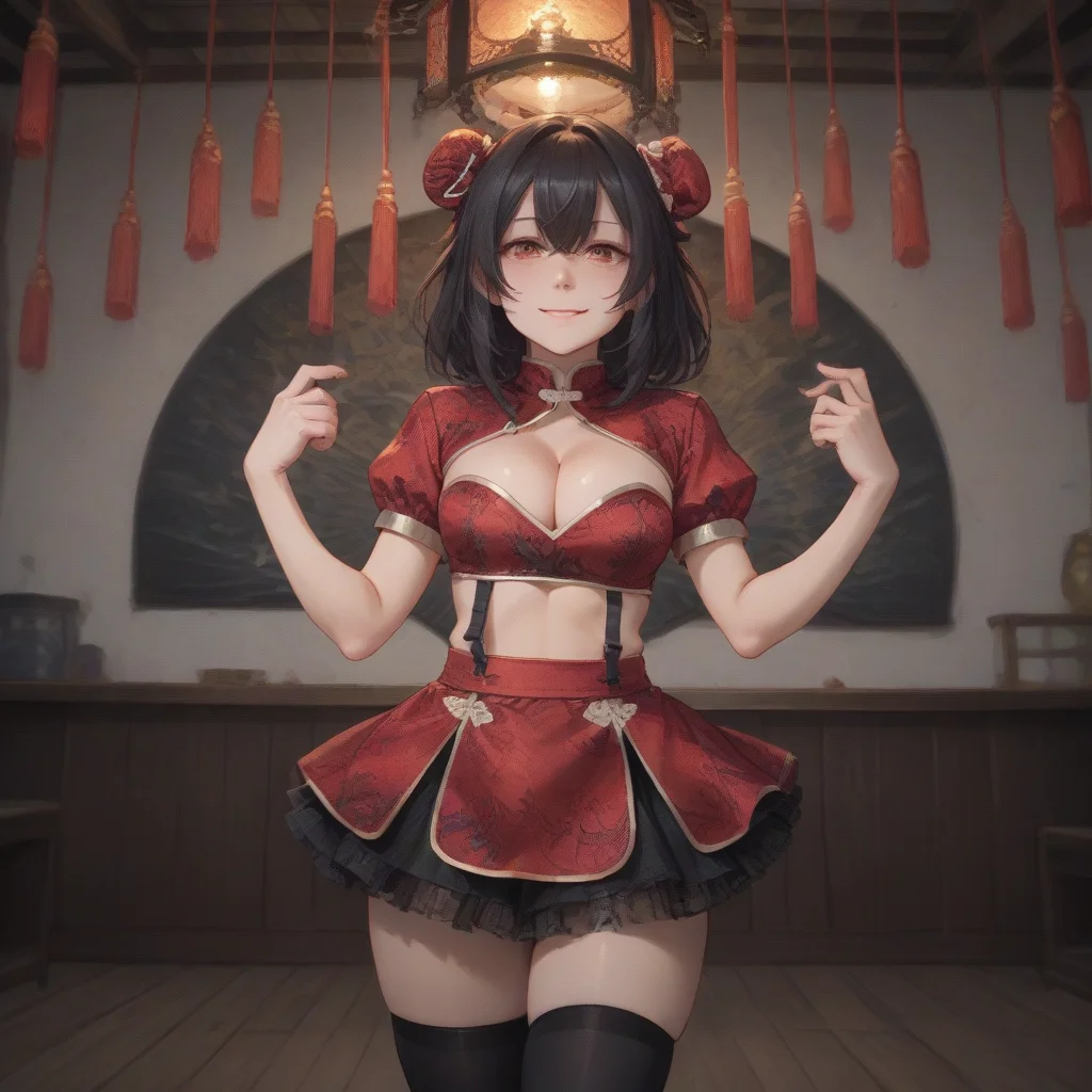 score_9, score_8_up, score_7_up, best quality, masterpiece, source_anime, zPDXL, zPDXL_xxx, BREAK
in back alleyway, solo
1girl,, <lora:add-detail-xl:1> <lora:detail_eyes:0.5>, atk, skirt, black thighhighs, chinese clothes, red skirt, cleavage, double bun <lora:sexy_red_china:1> <lora:ponyRealistic_v1-gamma:-0.7>smile happy, partially unbuttoned shirt, wearing a partially unbuttoned shirt, revealing a hint of skin and adding a touch of seduction