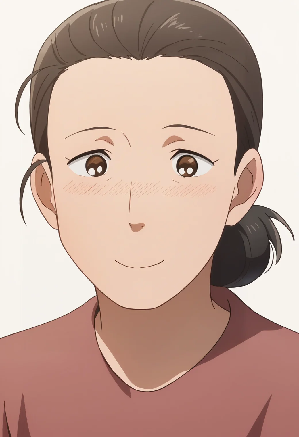 score_9,score_8_up,score_7_up, source_anime, masterpiece, best quality, 1girl, mature female, upper body, , white background, <lora:DX888Yukiko:1> yukiko, hairbun, light smile, blush,