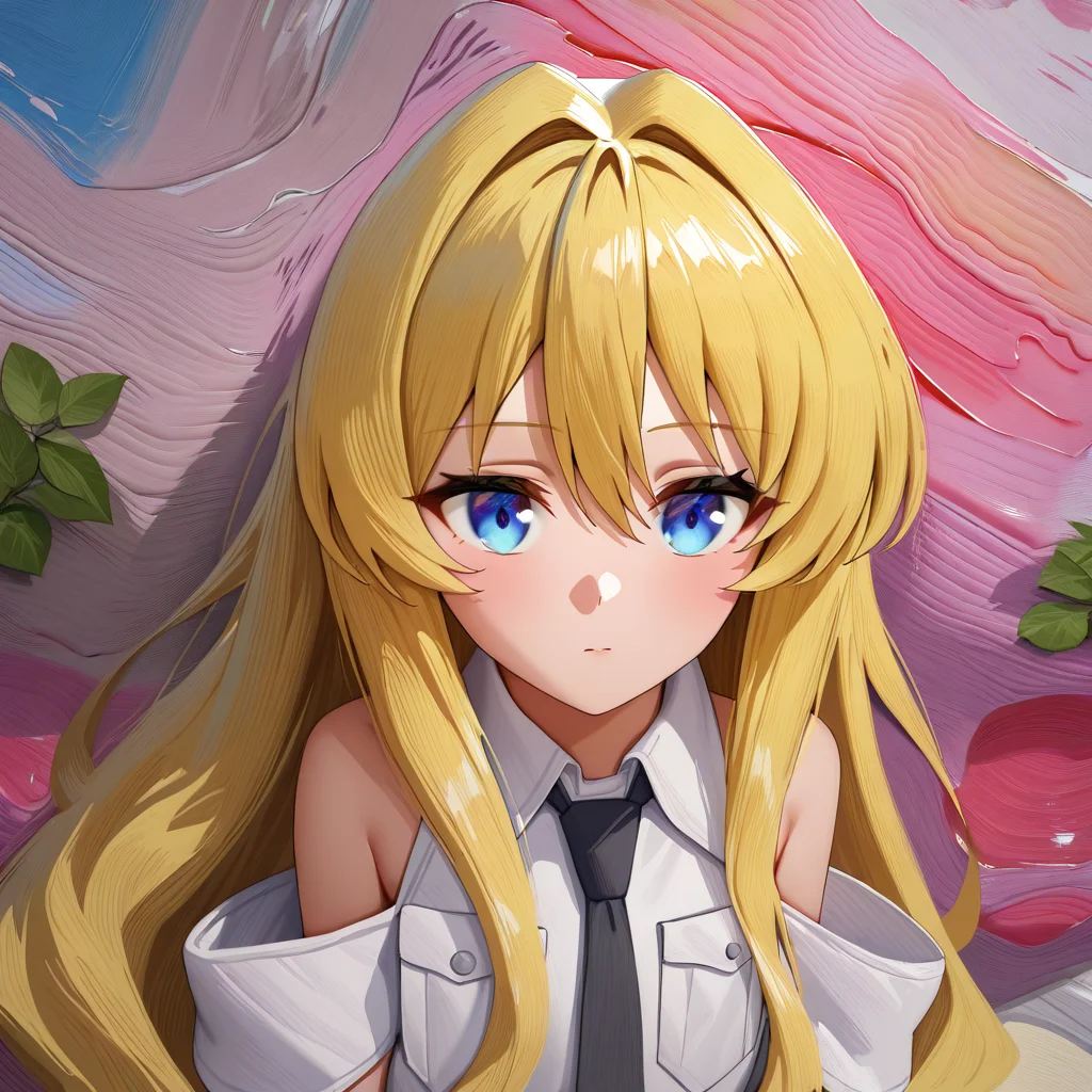 newest,absurdres,masterpiece,highres,<lora:noobai_ep11_stabilizer_v0.138_fp16:1>,<lora:alisa:0.9>,alice kisaragi,blonde hair,((dyeing)),((oil painting)),((impasto)),