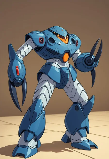 score_9, score_8_up, score_7_up, source_anime, cowboy shot, side view, blue light, BREAK, ( zgok_experiment, orange monoeye, looking at viewer, zeon symbol on chest, menacing claws, standing, ) 1mech, mech focus, solo, BREAK, 
lying down, comfy bed, reading book,