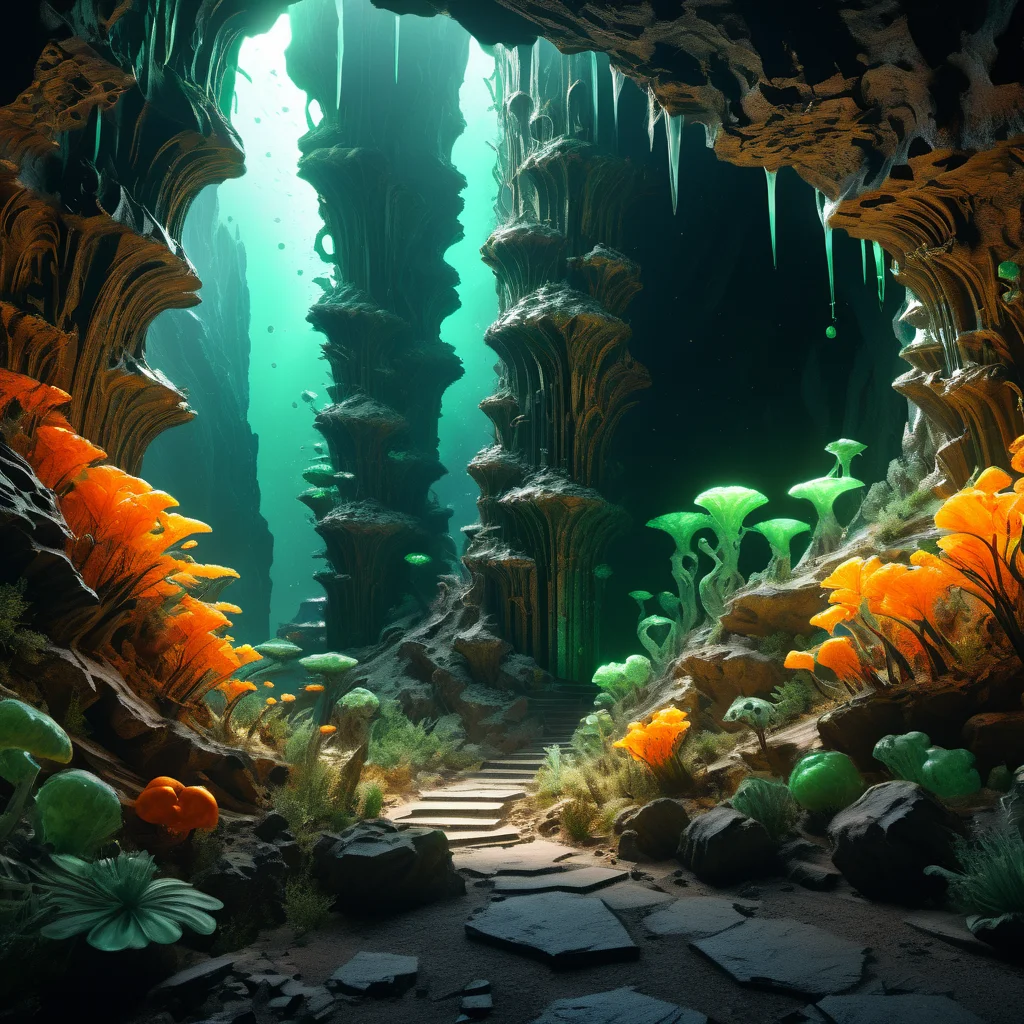 ((best quality)), ((masterpiece)), ((realistic,digital art)), (hyper detailed),DonMG414XL Valleys Virtual Reality,Milky Way,Play of Light and Shadow, octane rendering, raytracing, volumetric lighting, Backlit,Rim Lighting, 8K, HDR, <lora:DonMG414XL-000016:1>, ((best quality)), ((masterpiece)), ((realistic,digital art)), (hyper detailed), Marketplace Celestial Harmony,Ledge,Underwater Cave,Column, octane rendering, raytracing, volumetric lighting, Backlit,Rim Lighting, 8K, HDR, <lora:add-detail-xl:.8>