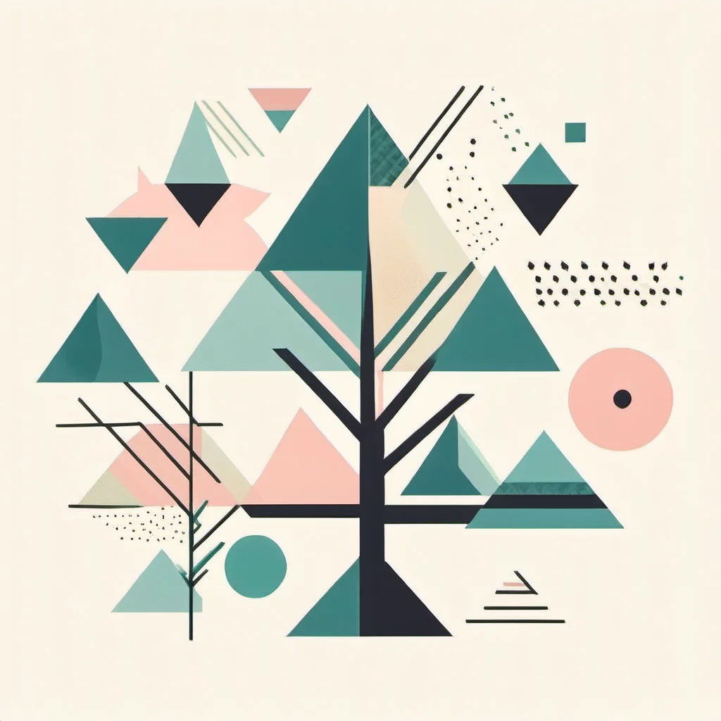 Geometric tree  <lora:[XL]Geometric_animal:1>