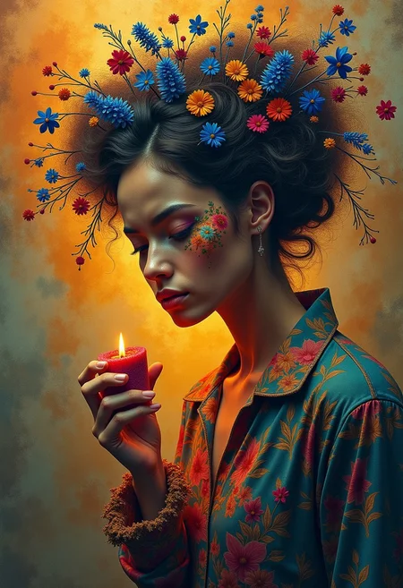 Jed-dtl, small centered composition, product shot, plain background, wallpaper art, in the center is an image of a ("The Enscenement of Justification":1.1) , art by Yuumei, Sam Mayle, soft light, Muted Colors, drab, , aesthetic, flowing, ambient light, warm light, imposing, vivid colors