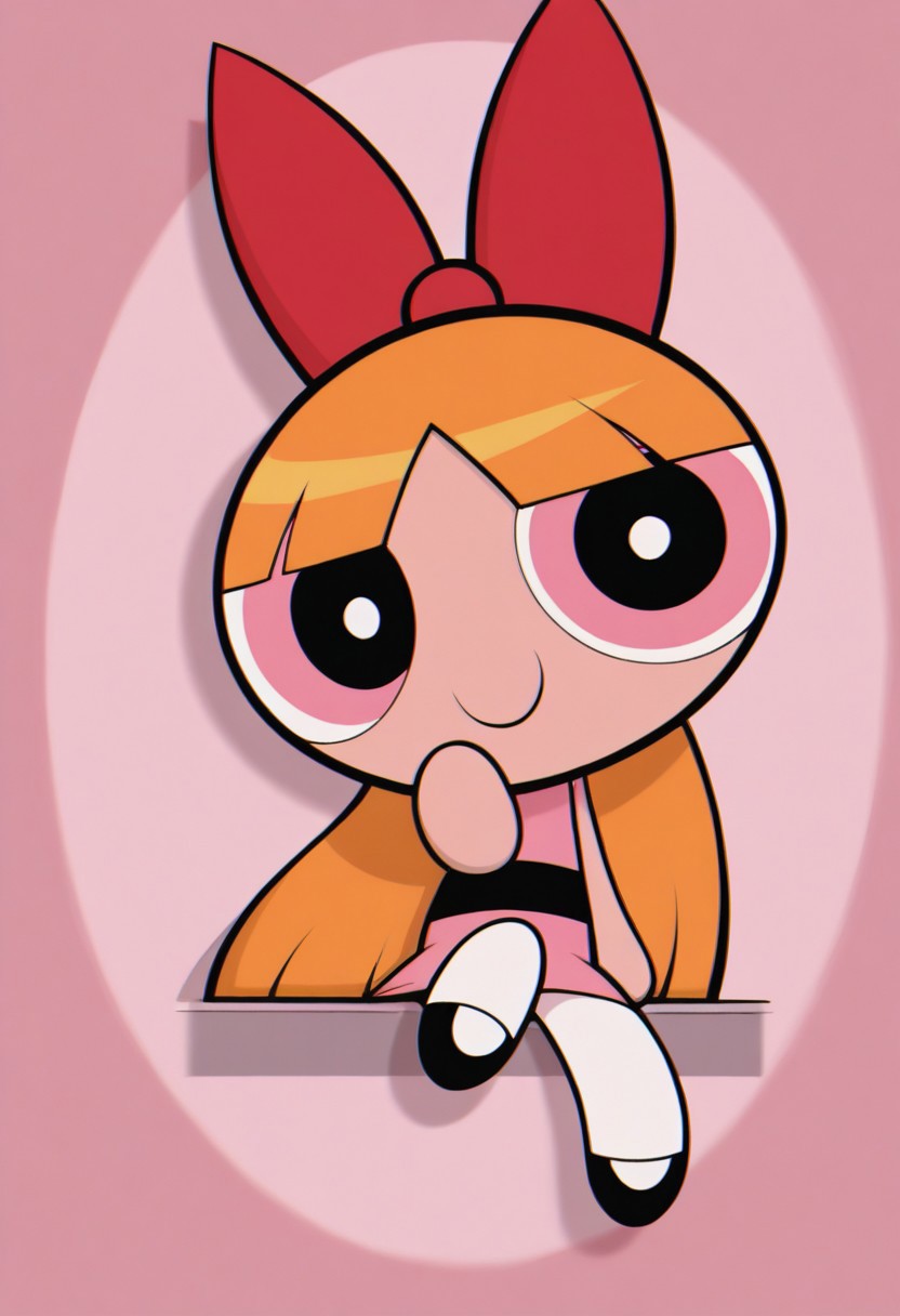 masterpiece,Powerpuff Girls_blossom,1girl,smile,
