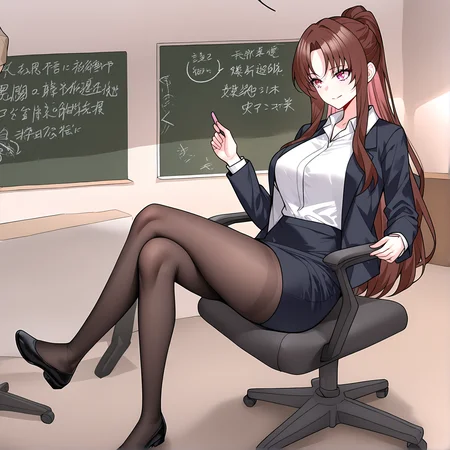 masterpiece,best quality,newest,absurdres,highres,safe,<lora:noobai_ep11_stabilizer_v0.138_fp16:1>,1girl,zhang_qianqin,<lora:Zhang Qianqin-step00008000:1>,full body,teacher,crossed legs,